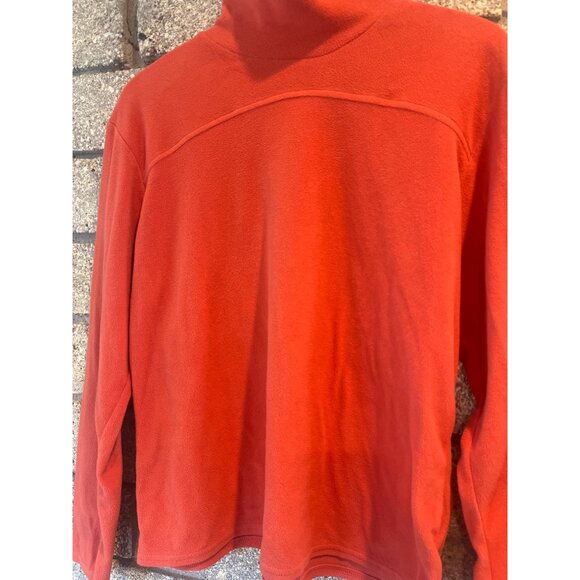Columbia Womens Red Fleece Pullover Jacket Size L Soft Warm Long Sleeve - Picture 2 of 7